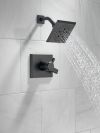 DELTA Pivotal Monitor 17 Series H2OKINETIC Shower Trim — Matte Black