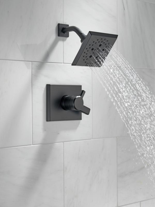 DELTA Pivotal Monitor 17 Series H2OKINETIC Shower Trim — Matte Black