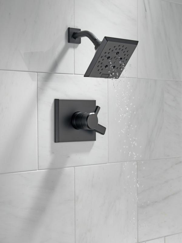 DELTA Pivotal Monitor 17 Series H2OKINETIC Shower Trim — Matte Black