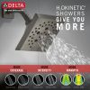 DELTA Pivotal Monitor 17 Series H2OKINETIC Shower Trim — Lumicoat® Black Stainless