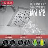 DELTA Pivotal Monitor 17 Series H2OKINETIC Shower Trim — Lumicoat® Chrome