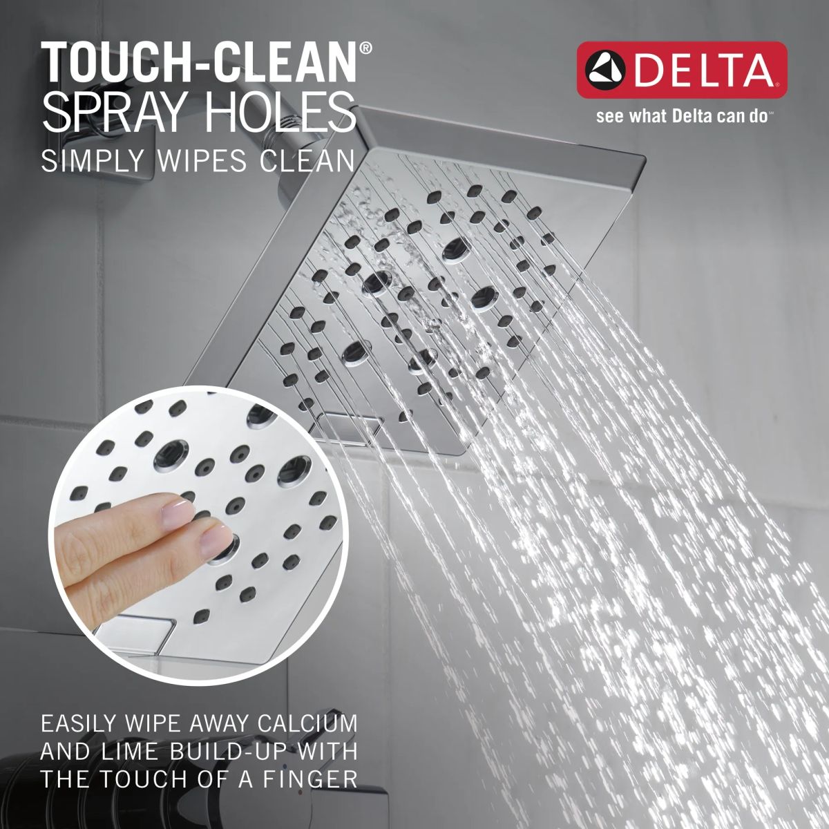 DELTA Pivotal Monitor 17 Series H2OKINETIC Shower Trim — Lumicoat® Chrome