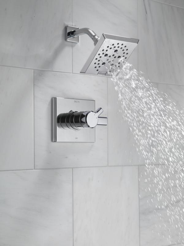 DELTA Pivotal Monitor 17 Series H2OKINETIC Shower Trim — Lumicoat® Chrome