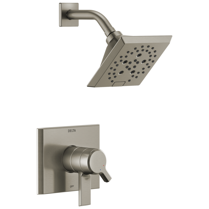DELTA Pivotal Monitor 17 Series H2OKINETIC Shower Trim — Lumicoat® Stainless