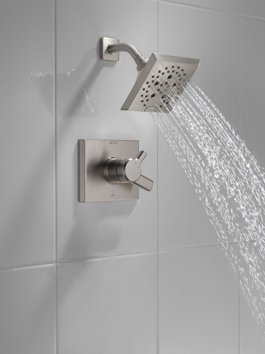 DELTA Pivotal Monitor 17 Series H2OKINETIC Shower Trim — Lumicoat® Stainless