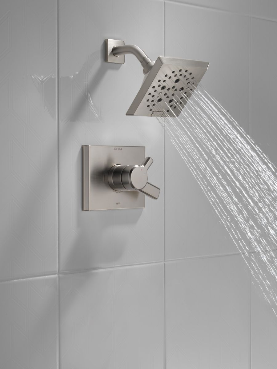 DELTA Pivotal Monitor 17 Series H2OKINETIC Shower Trim — Lumicoat® Stainless