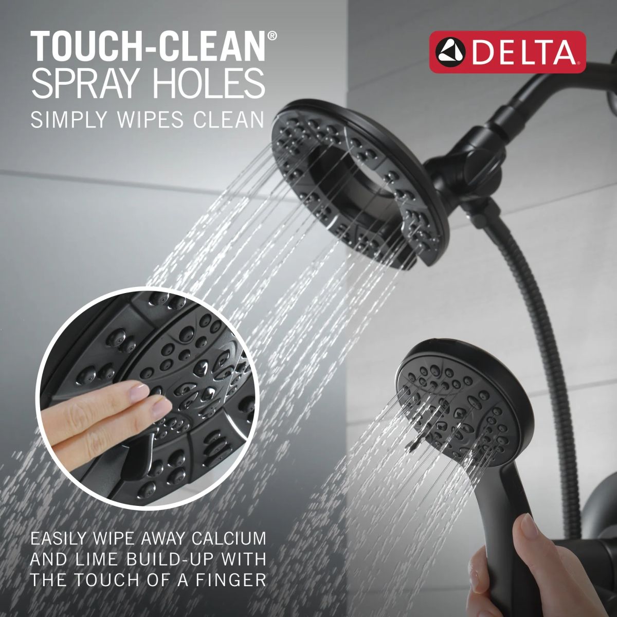DELTA Kayra Monitor 17 Series Tub and Shower Trim — Matte Black