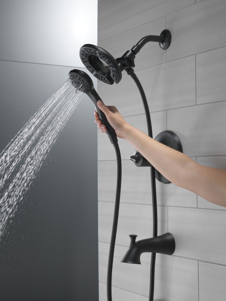 DELTA Kayra Monitor 17 Series Tub and Shower Trim — Matte Black