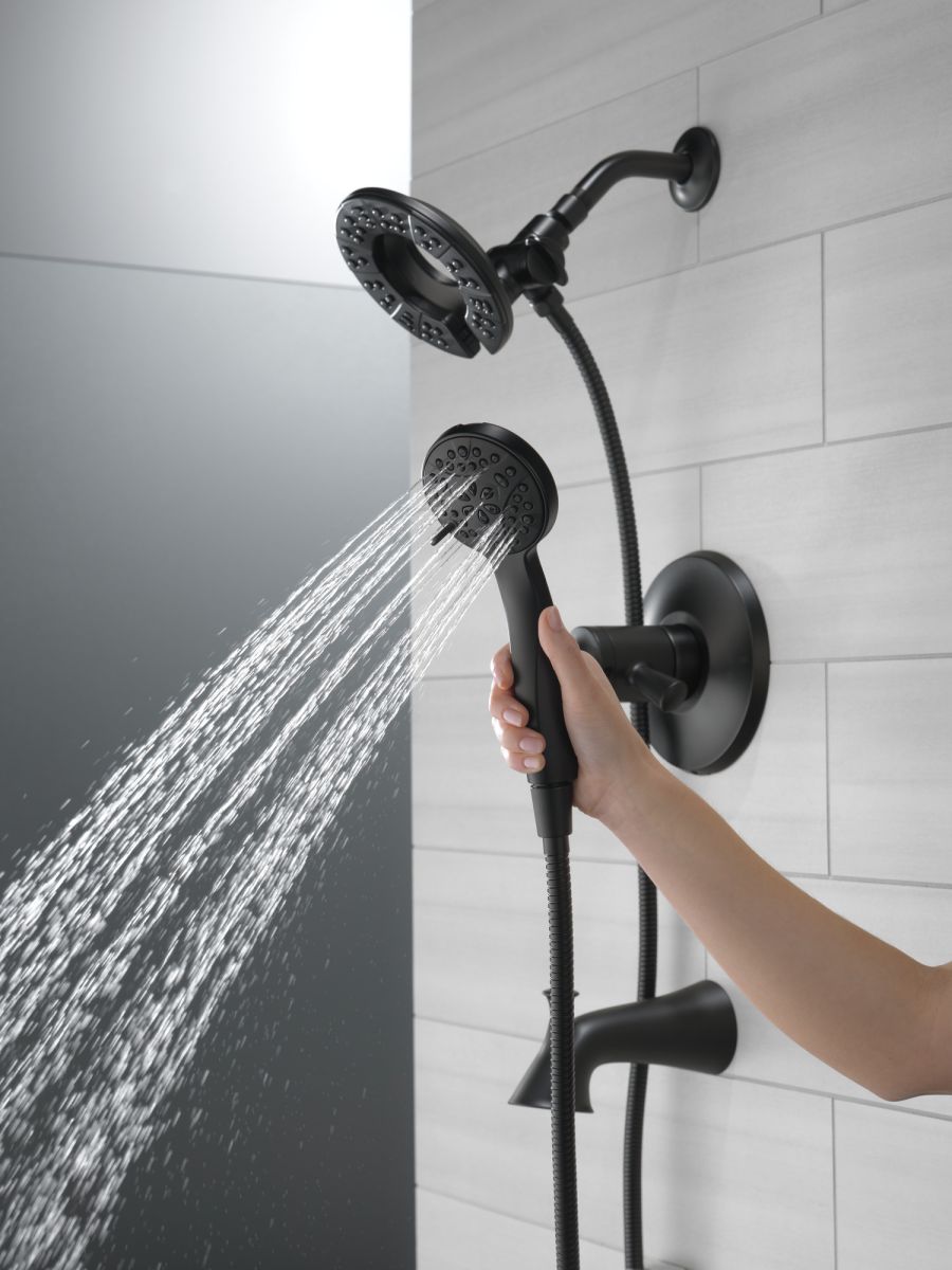 DELTA Kayra Monitor 17 Series Tub and Shower Trim — Matte Black