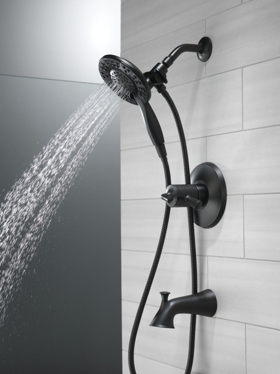 DELTA Kayra Monitor 17 Series Tub and Shower Trim — Matte Black