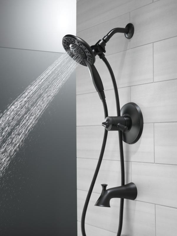 DELTA Kayra Monitor 17 Series Tub and Shower Trim — Matte Black
