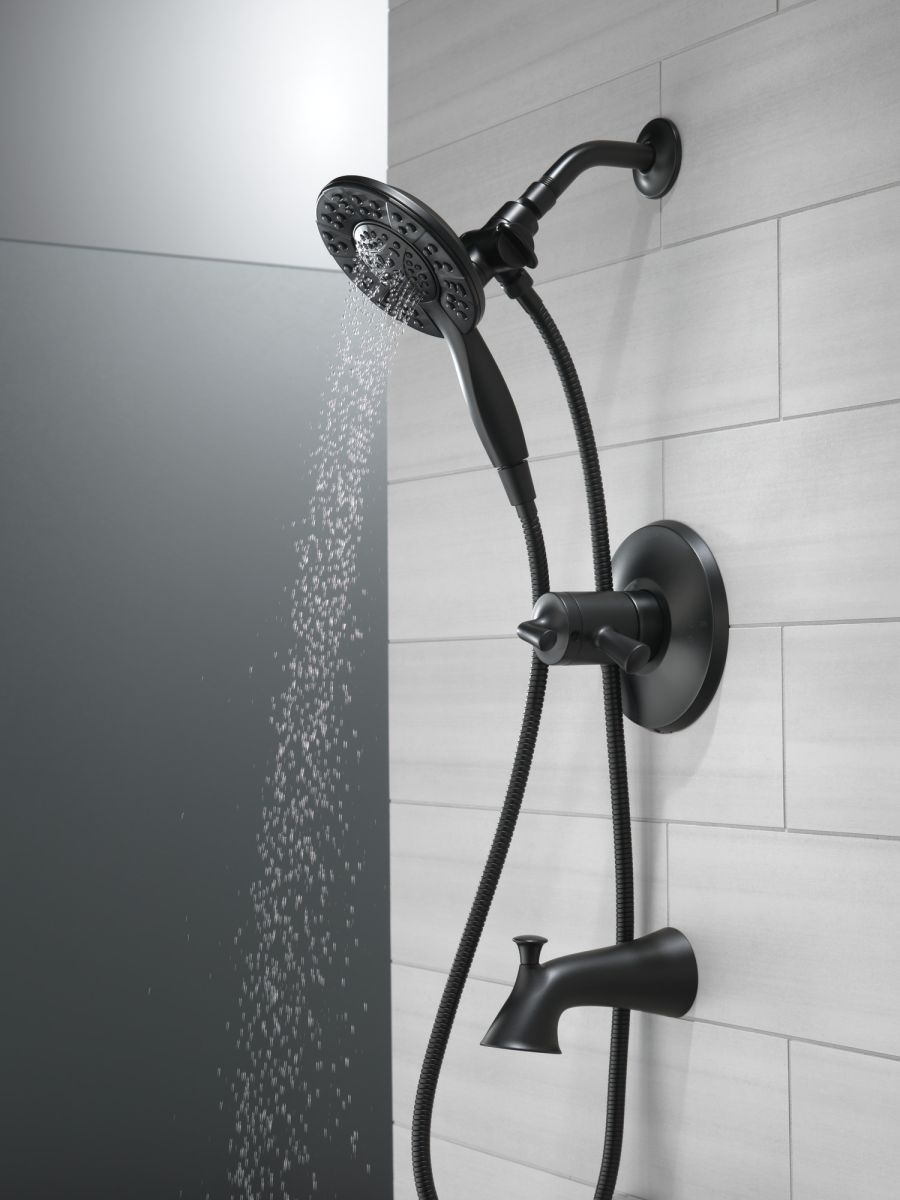 DELTA Kayra Monitor 17 Series Tub and Shower Trim — Matte Black