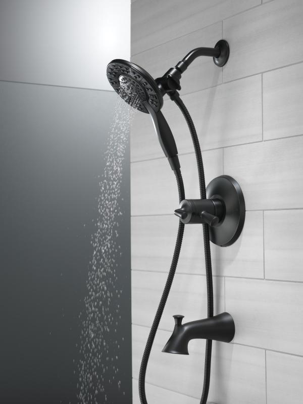 DELTA Kayra Monitor 17 Series Tub and Shower Trim — Matte Black