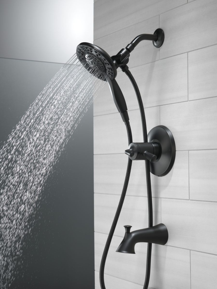 DELTA Kayra Monitor 17 Series Tub and Shower Trim — Matte Black