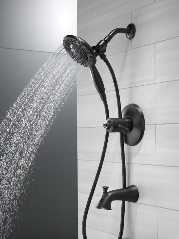 DELTA Kayra Monitor 17 Series Tub and Shower Trim — Matte Black