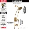 DELTA Kayra Monitor 17 Series Tub & Shower Trim — Champagne Bronze