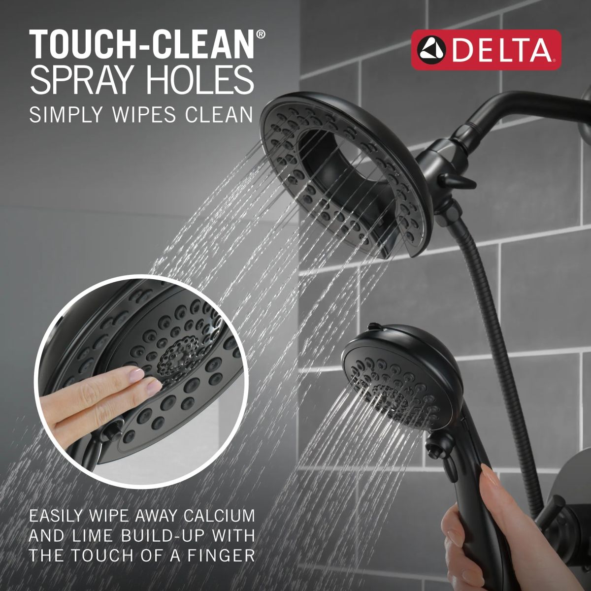 DELTA Saylor Monitor 17 Series Tub & Shower Trim with In2ition — Matte Black