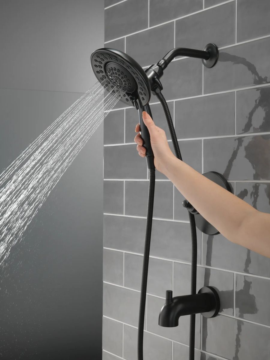 DELTA Saylor Monitor 17 Series Tub & Shower Trim with In2ition — Matte Black