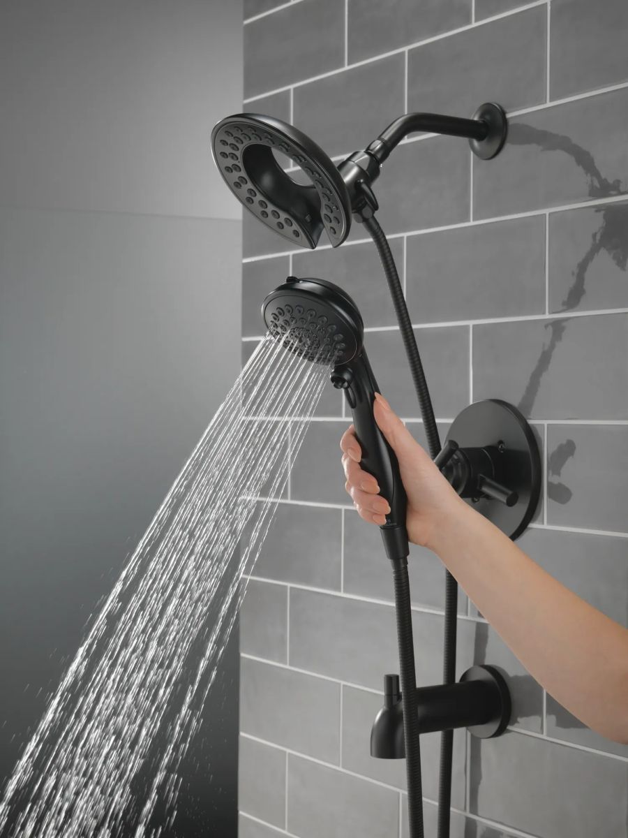 DELTA Saylor Monitor 17 Series Tub & Shower Trim with In2ition — Matte Black