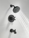DELTA Saylor Monitor 17 Series Tub & Shower Trim — Matte Black