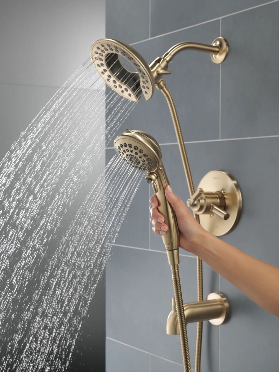 DELTA Saylor Monitor 17 Series Tub & Shower Trim with In2ition — Champagne Bronze