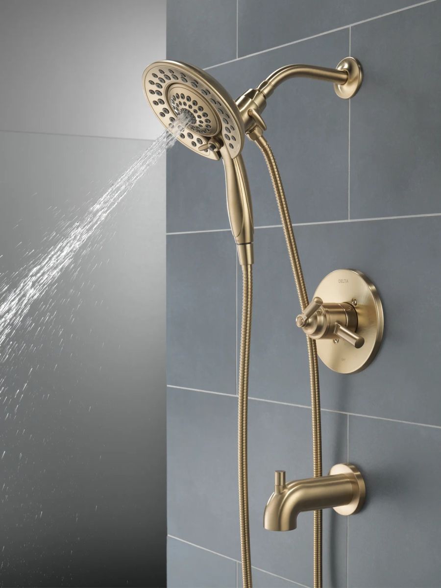 DELTA Saylor Monitor 17 Series Tub & Shower Trim with In2ition — Champagne Bronze