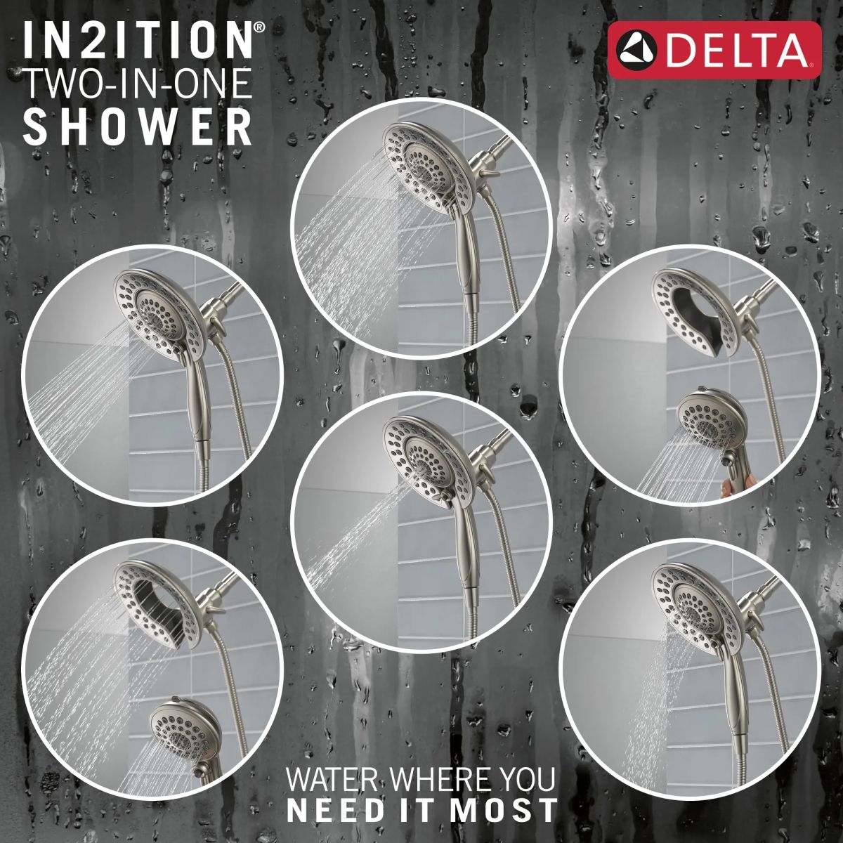 DELTA Saylor Monitor 17 Series Tub & Shower Trim with In2ition — Stainless
