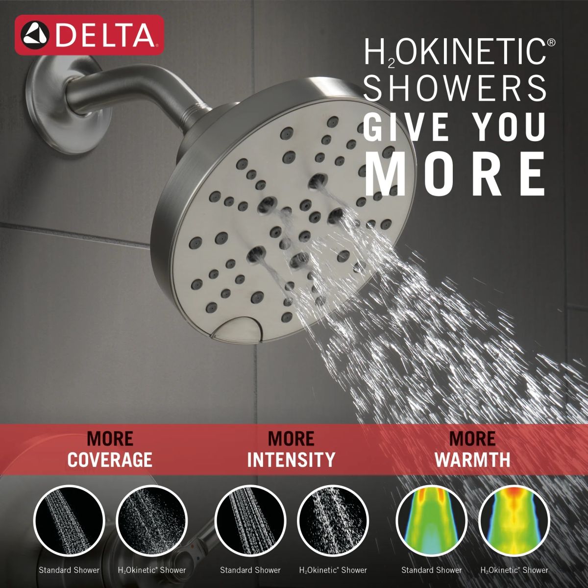 DELTA Saylor Monitor 17 Series Tub & Shower Trim — Stainless