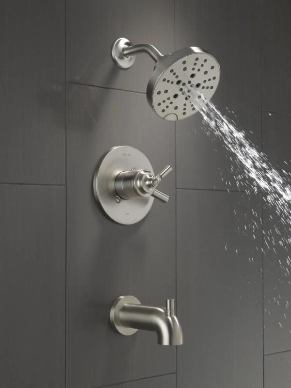 DELTA Saylor Monitor 17 Series Tub & Shower Trim — Stainless