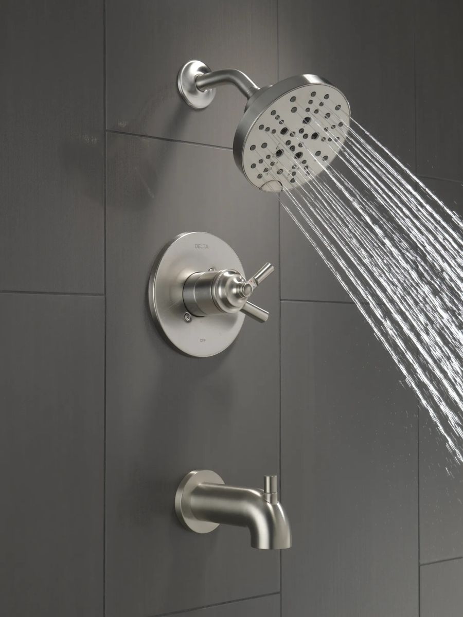 DELTA Saylor Monitor 17 Series Tub & Shower Trim — Stainless