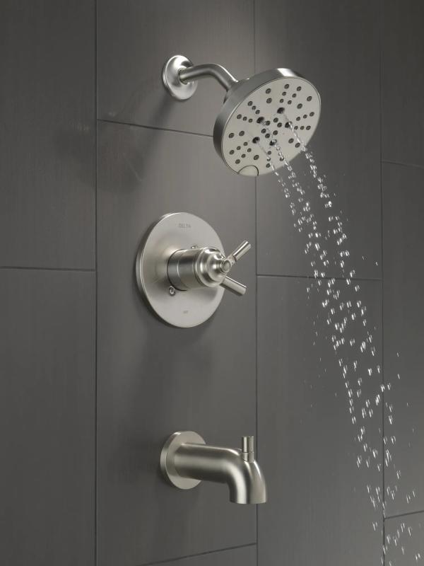 DELTA Saylor Monitor 17 Series Tub & Shower Trim — Stainless