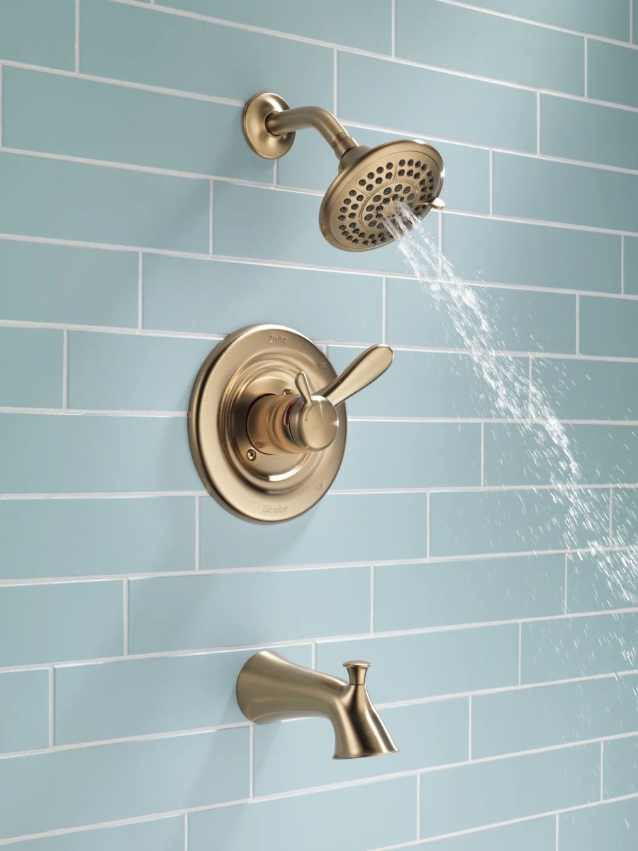 DELTA Lahara Monitor 17 Series Tub & Shower Trim — Champagne Bronze