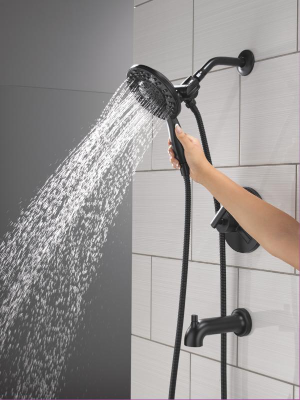DELTA Altado Monitor 17 Series Tub & Shower Trim with In2ition — Matte Black