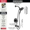DELTA Altado Monitor 17 Series Tub & Shower Trim with In2ition — Matte Black