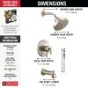 DELTA Altado Monitor 17 Series Tub & Shower Trim — Stainless