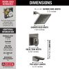 DELTA Trillian 17 Series H2Okinetic Tub Shower Trim — Lumicoat® Black Stainless