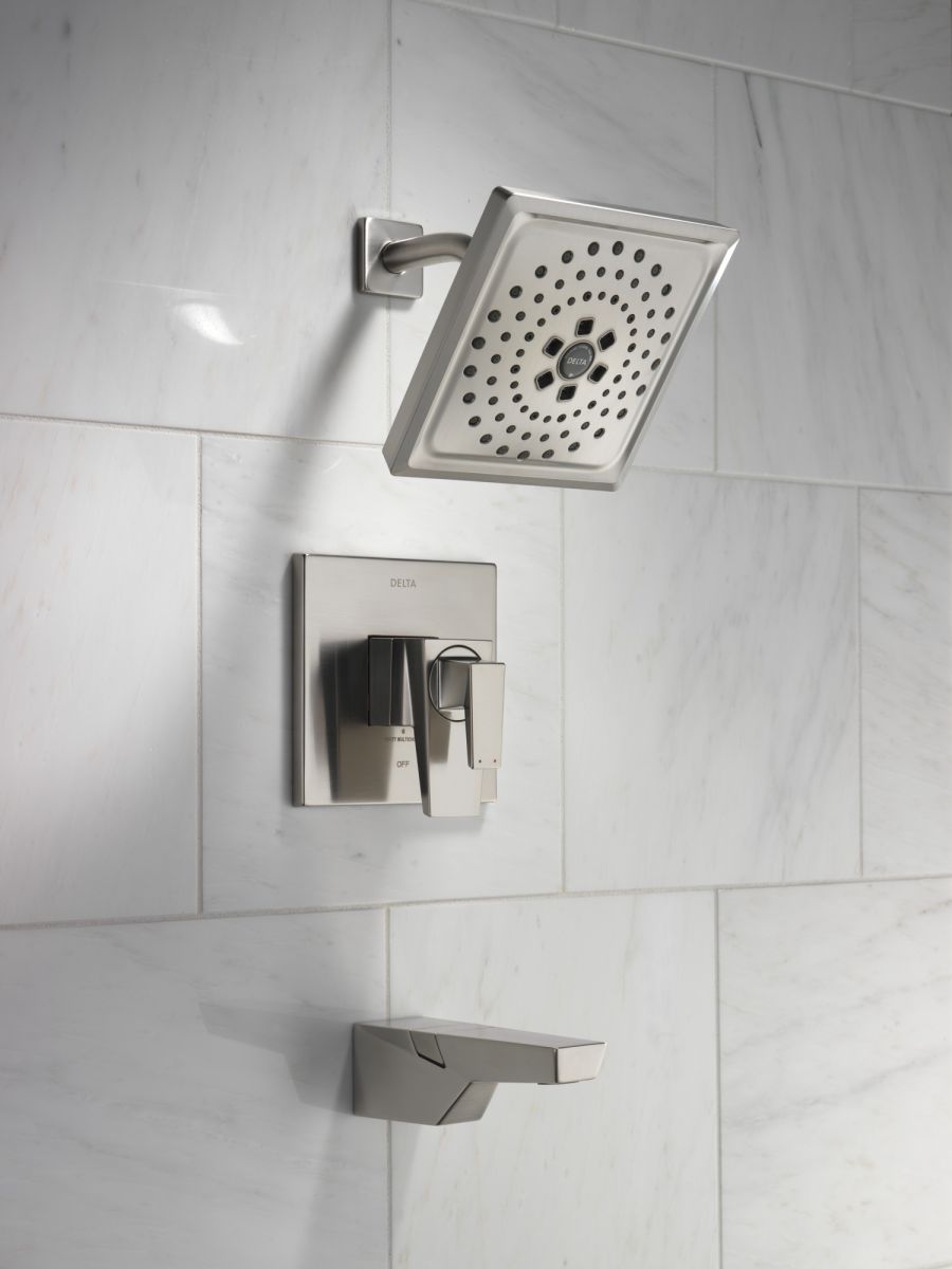 DELTA Trillian 17 Series H2Okinetic Tub Shower Trim — Lumicoat® Stainless