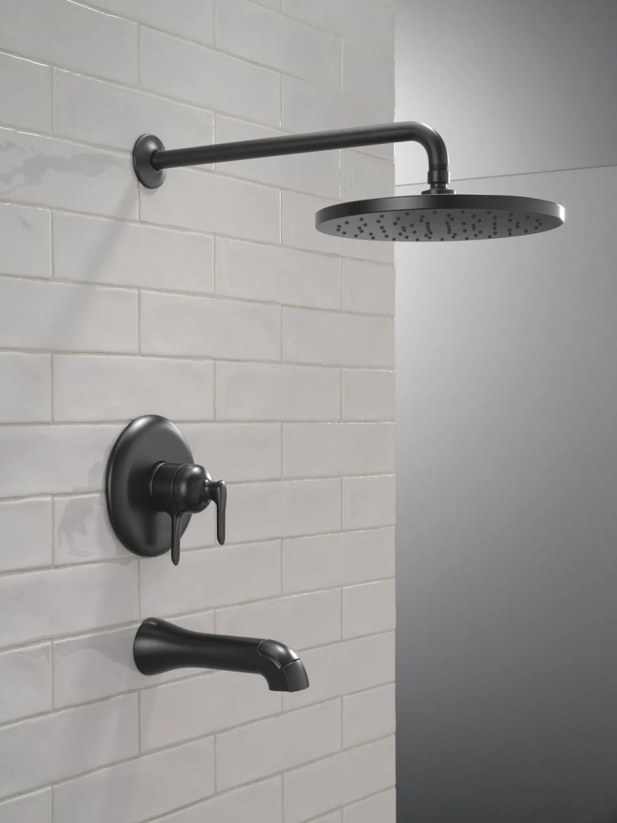 DELTA Bonacci 17 Series Tub Shower Trim — Matte Black