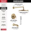 DELTA Bonacci 17 Series Tub Shower Trim — Lumicoat® Champagne Bronze
