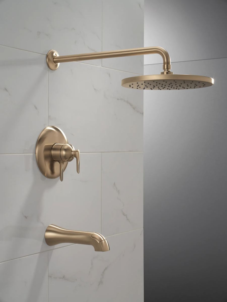 DELTA Bonacci 17 Series Tub Shower Trim — Lumicoat® Champagne Bronze