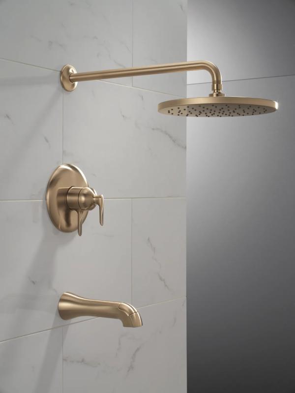 DELTA Bonacci 17 Series Tub Shower Trim — Lumicoat® Champagne Bronze