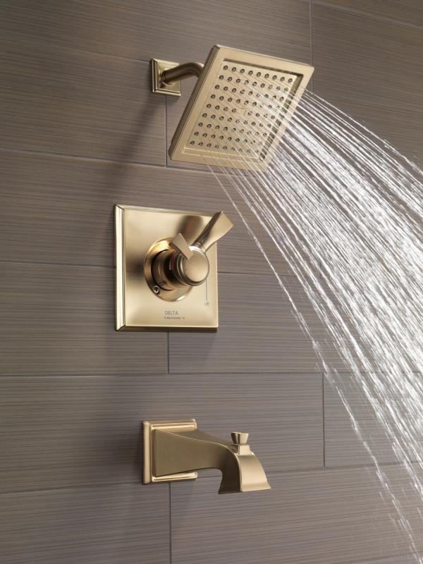 DELTA Dryden Monitor 17 Series Tub & Shower Trim — Champagne Bronze