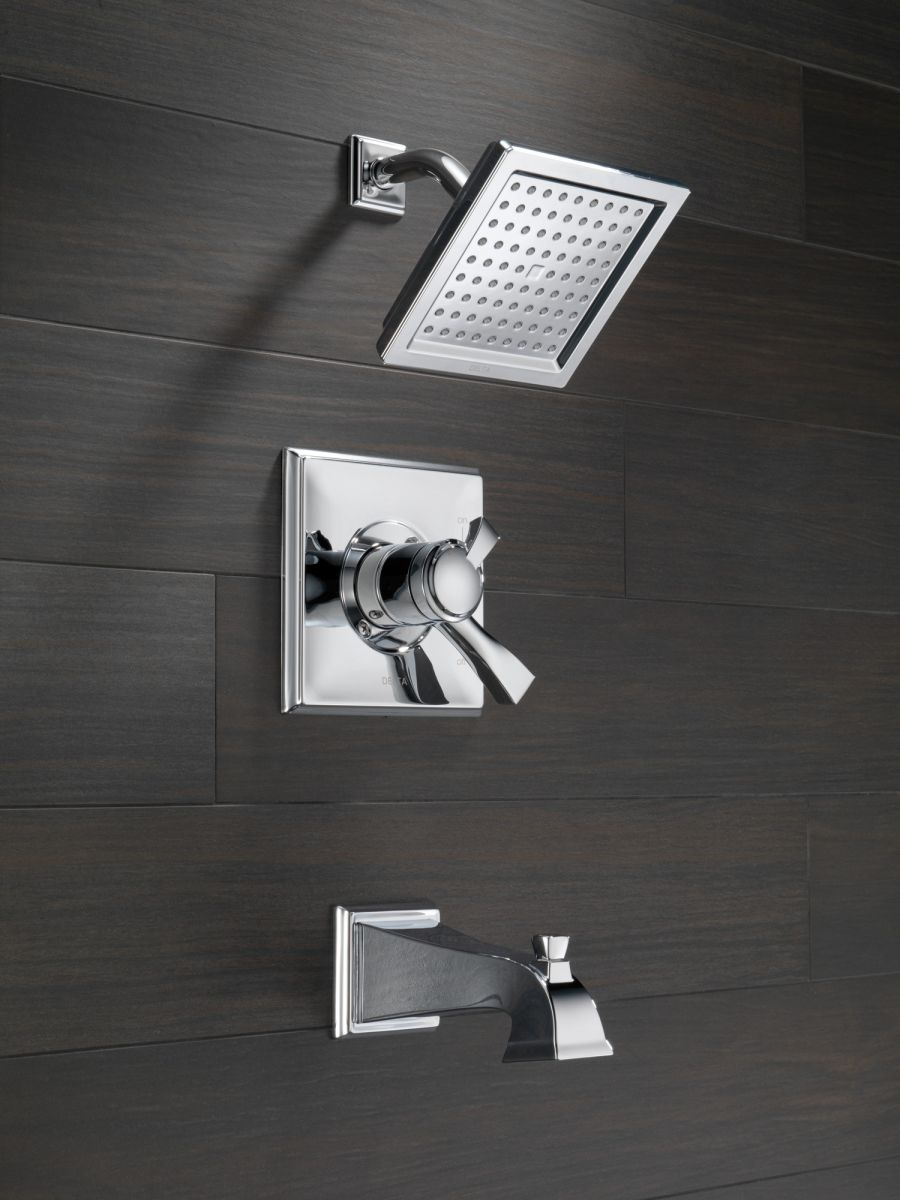 DELTA Dryden Monitor 17 Series Tub & Shower Trim — Chrome