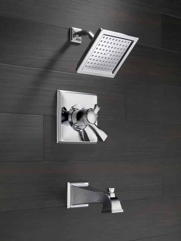 DELTA Dryden Monitor 17 Series Tub & Shower Trim — Chrome