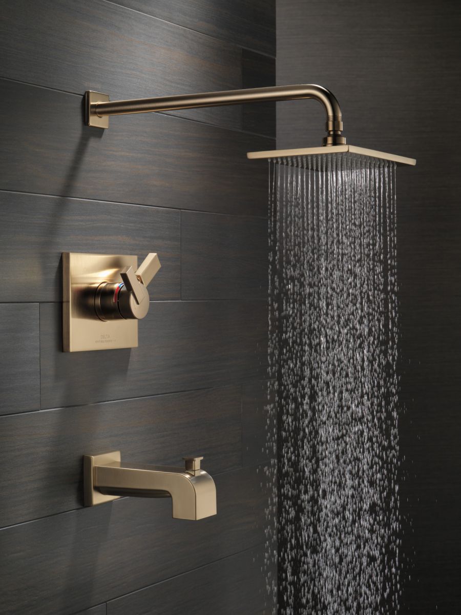 DELTA Vero Monitor 17 Series Tub & Shower Trim — Champagne Bronze