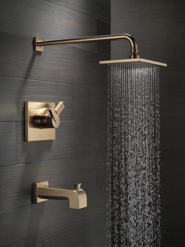 DELTA Vero Monitor 17 Series Tub & Shower Trim — Champagne Bronze