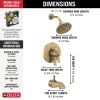 DELTA Dorval Monitor 17 Series Tub & Shower Trim — Champagne Bronze