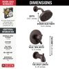 DELTA Trinsic Monitor 17 Series H2OKINETIC Tub & Shower Trim — Venetian Bronze