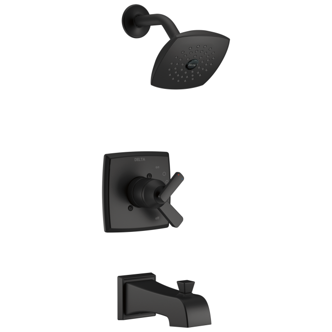 DELTA Ashlyn Monitor 17 Series Tub and Shower Trim — Matte Black