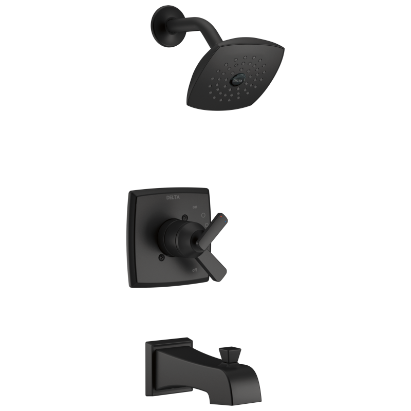 DELTA Ashlyn Monitor 17 Series Tub and Shower Trim — Matte Black